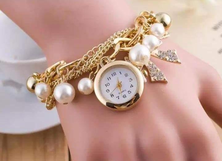 Stylish Luxury Pearls Bracelet Women’s Watch