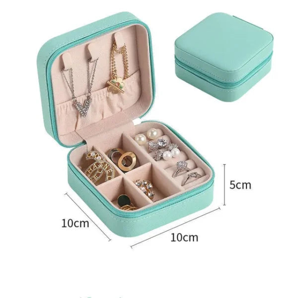 Jewelry Storage Box Leather Jewelry Stand Earrings Ring Box
