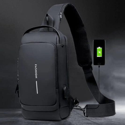 Multifunction Anti-theft USB Charging Crossbody Shoulder Bag Sling Chest Bag Pack
