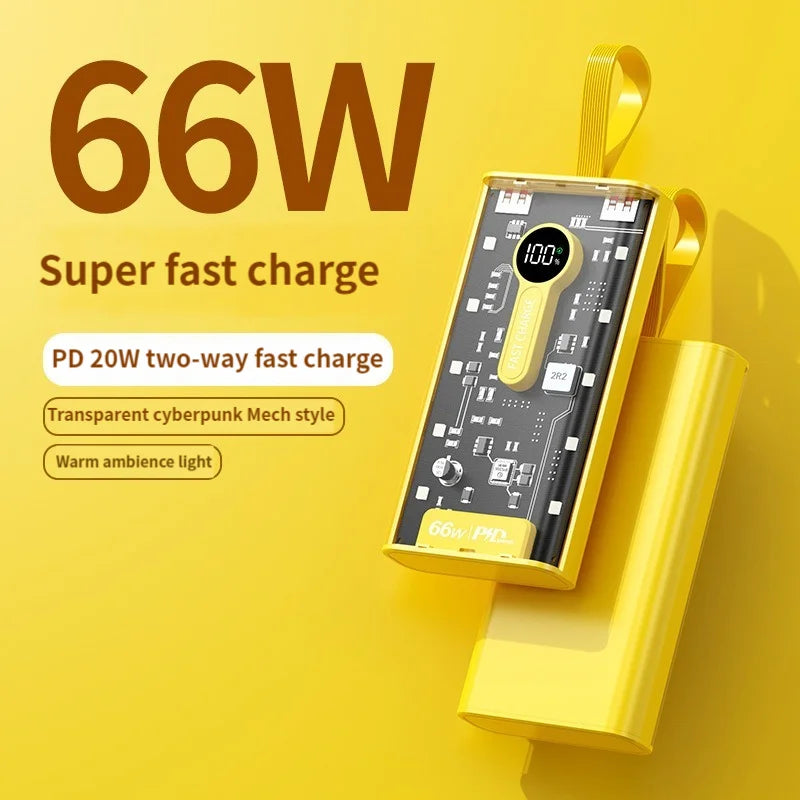66w Fast Charging 20,000 Mah Power Bank