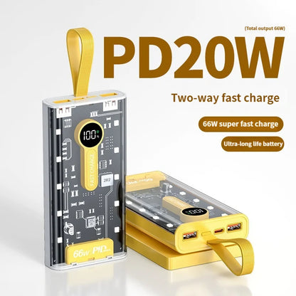 66w Fast Charging 20,000 Mah Power Bank