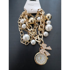 Stylish Luxury Pearls Bracelet Women’s Watch