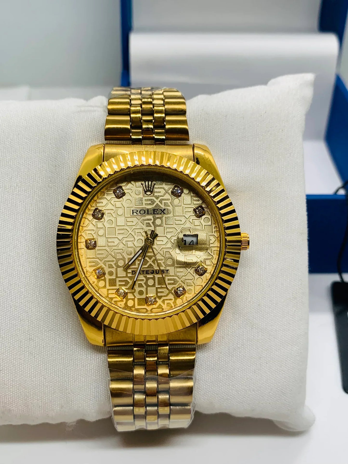Rolex Date Just Stainless Steel Chain Watch