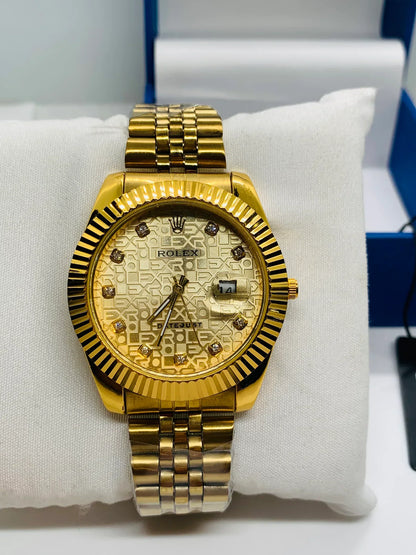 Rolex Date Just Stainless Steel Chain Watch
