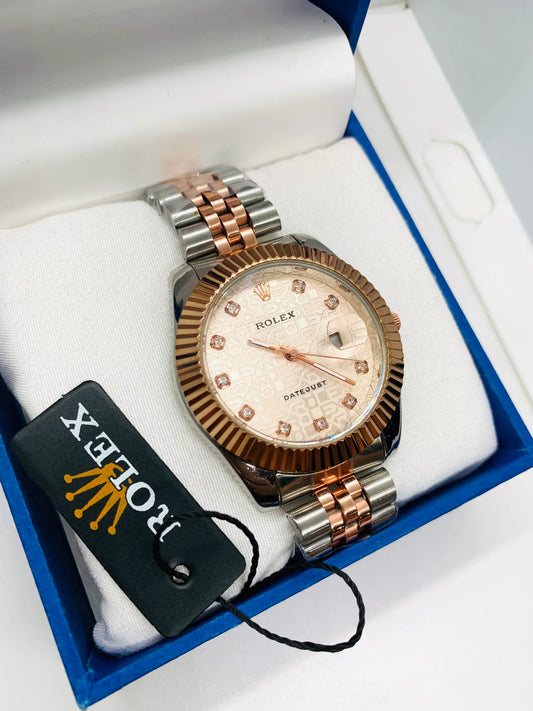 Rolex Date Just Stainless Steel Chain Watch