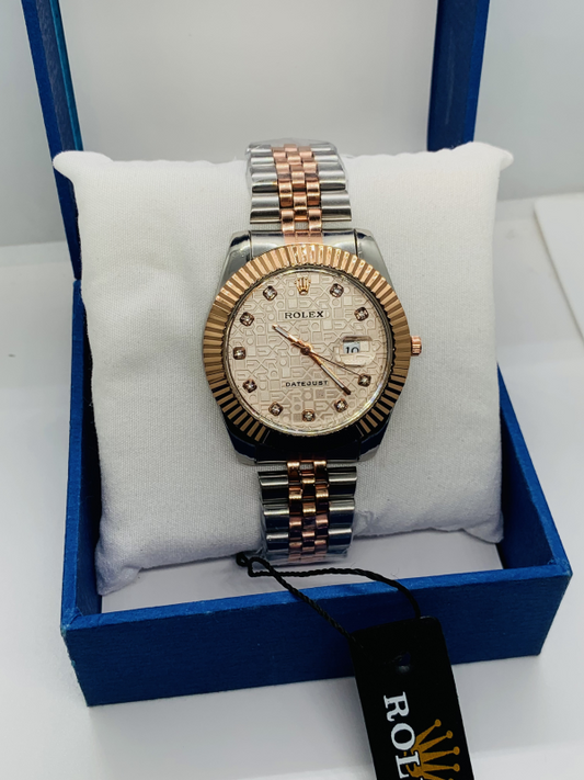 Rolex Date Just Stainless Steel Chain Watch