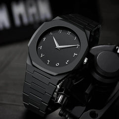 Arabic Black Watch | Arabic Aura Watch