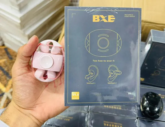 BXE AuraSpin Wireless Earcuffs with RGB Light & Fidget Spinner, Waterproof Mini Sports Earbud