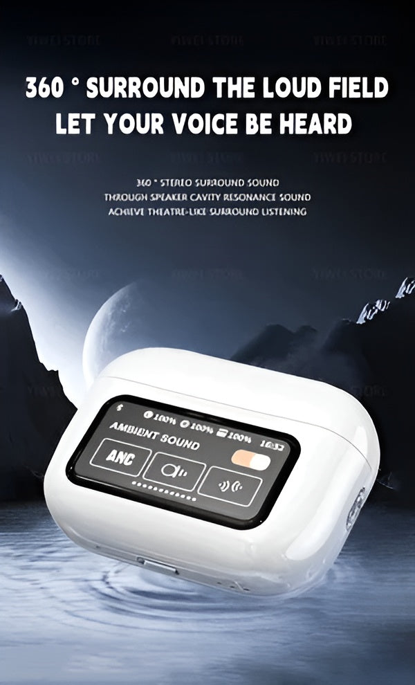 A9 Pro Anc/enc Wireless Earbuds | Airpods Pro - Airpods pro 2 | Double Dark Noise Reduction