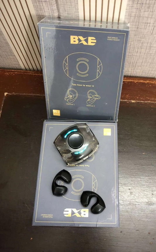 BXE AuraSpin Wireless Earcuffs with RGB Light & Fidget Spinner, Waterproof Mini Sports Earbud