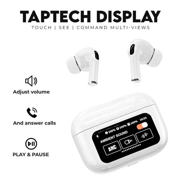 A9 Pro Anc/enc Wireless Earbuds | Airpods Pro - Airpods pro 2 | Double Dark Noise Reduction