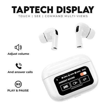 A9 Pro Anc/enc Wireless Earbuds | Airpods Pro - Airpods pro 2 | Double Dark Noise Reduction