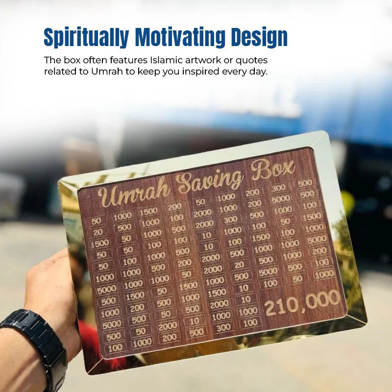 Umrah Saving Box- 2 in 1(With Marker)