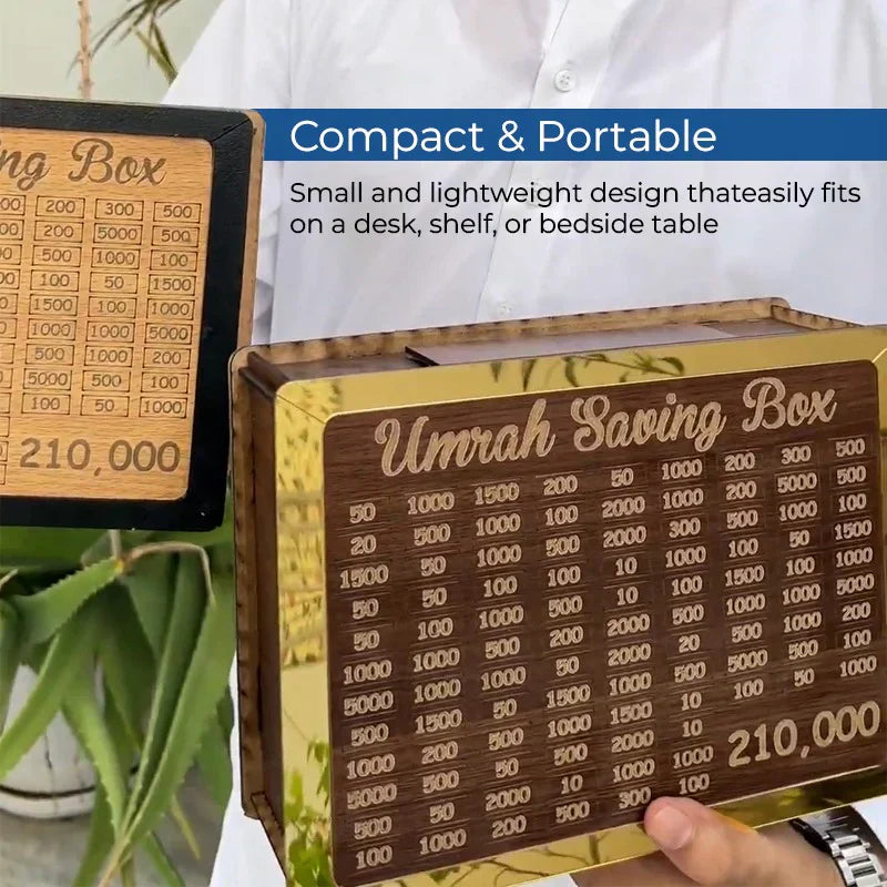 Umrah Saving Box- 2 in 1(With Marker)