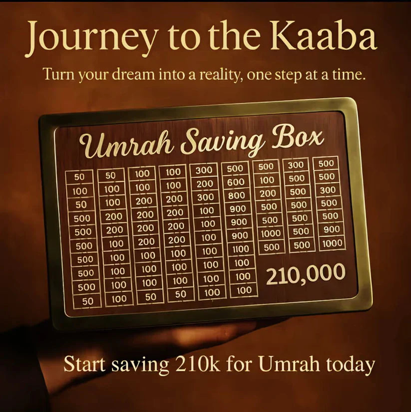 Umrah Saving Box- 2 in 1(With Marker)