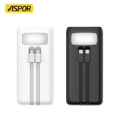 Aspor A350 50,000mah – Fast Charging With Built-in Flashlight Power Bank For Mobile And Laptops
