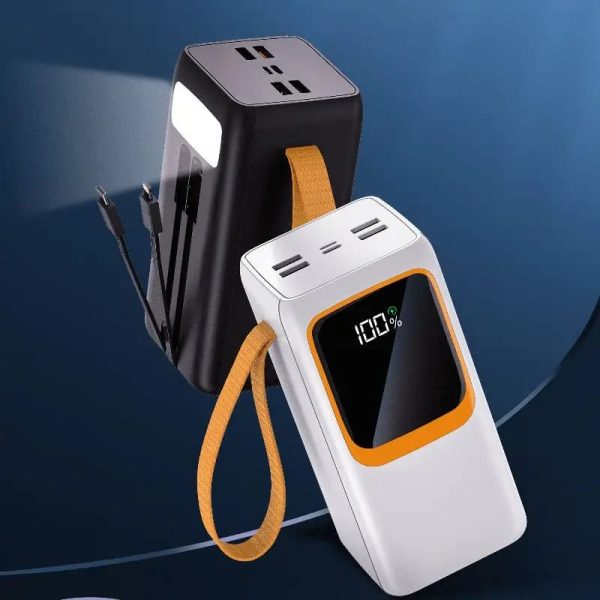 Aspor A350 50,000mah – Fast Charging With Built-in Flashlight Power Bank For Mobile And Laptops