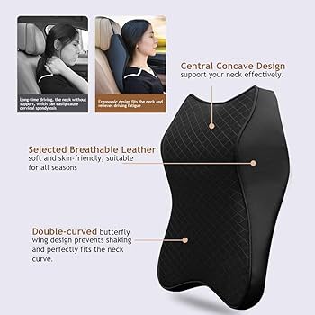 Car Seat Headrest Cushion Memory Foam Pillow Neck Support Pad Universal Headrest Neck Pillow – Pillow Car Cushion