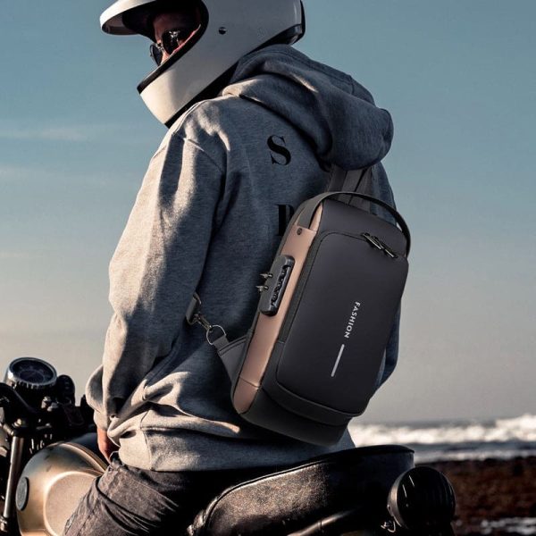 Multifunction Anti-theft USB Charging Crossbody Shoulder Bag Sling Chest Bag Pack