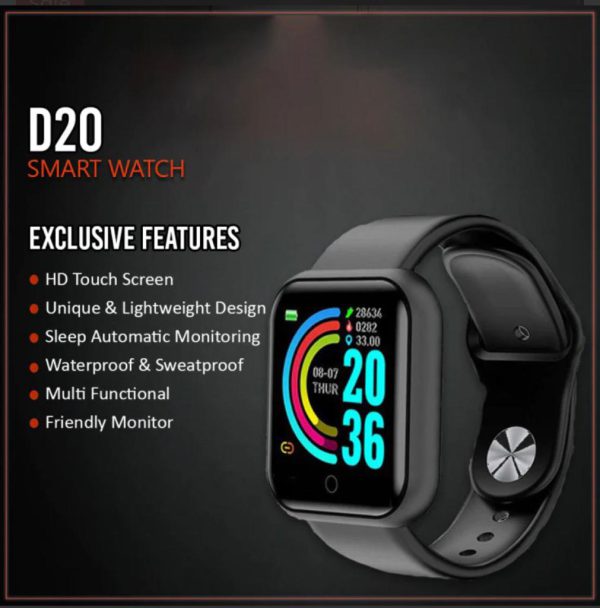 D20 Ultra Smartwatch Heart Rate Blood Pressure Oxygen Relog Intelligent Smart Bracelet