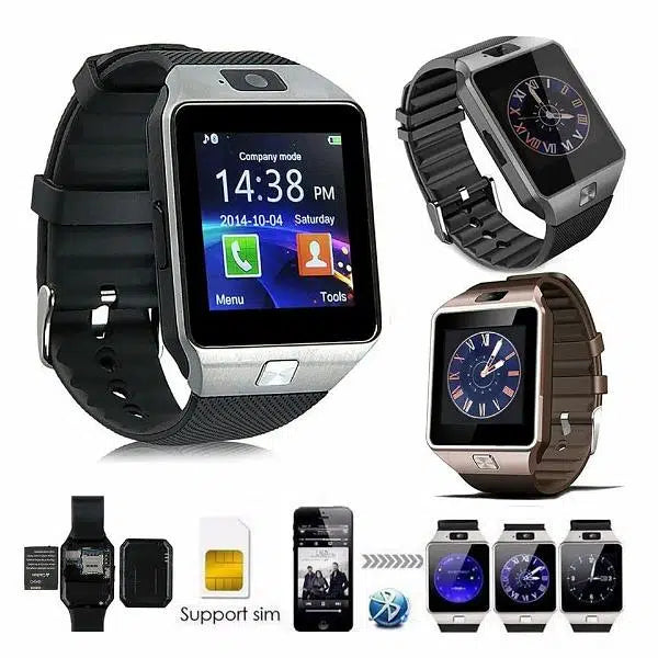 DZ09 Smartwatch with SIM & SD Slot, Touchscreen, Fitness Tracker
