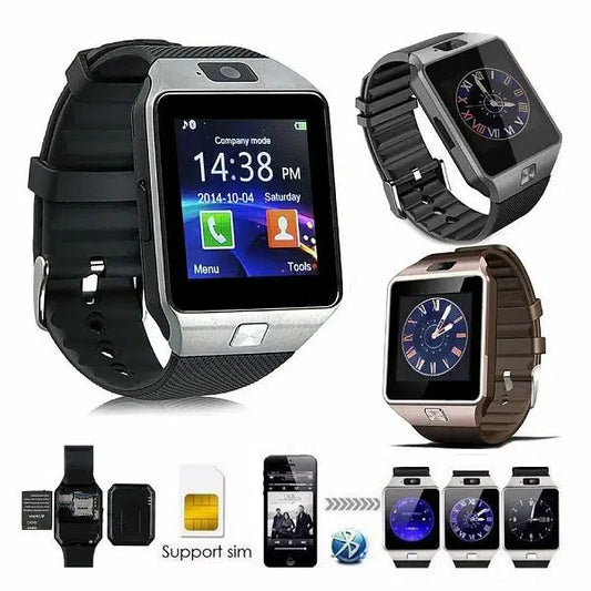 DZ09 Smartwatch with SIM & SD Slot, Touchscreen, Fitness Tracker