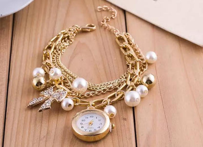 Stylish Luxury Pearls Bracelet Women’s Watch