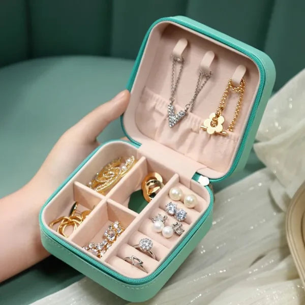 Jewelry Storage Box Leather Jewelry Stand Earrings Ring Box