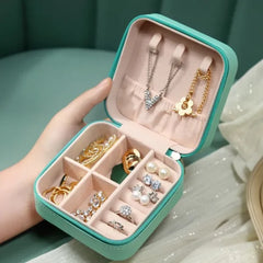 Jewelry Storage Box Leather Jewelry Stand Earrings Ring Box