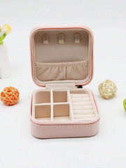 Jewelry Storage Box Leather Jewelry Stand Earrings Ring Box