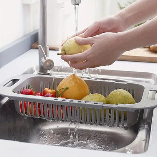 Kitchen Plastic Dish Drainer And Drying Rack Sink Basket