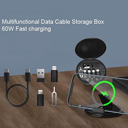 Multifunctional Data Cable Set 60w Fast Charging Cable For Android & iPhone