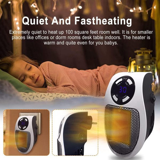 Portable Electric Heater Fan Heater Electric Ceramic Fan Energy-saving Heater Safe Quiet Heating Fan Room For Winter