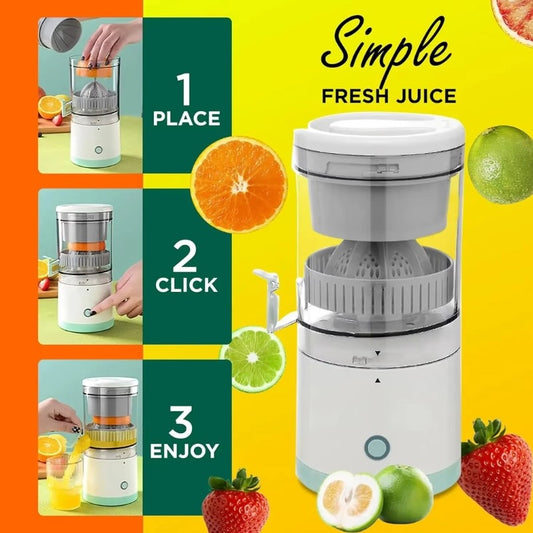 Portable Electric Juicer | USB Rechargeable, Hands-Free Orange, Lemon & all kind of fruits Juice Extractor