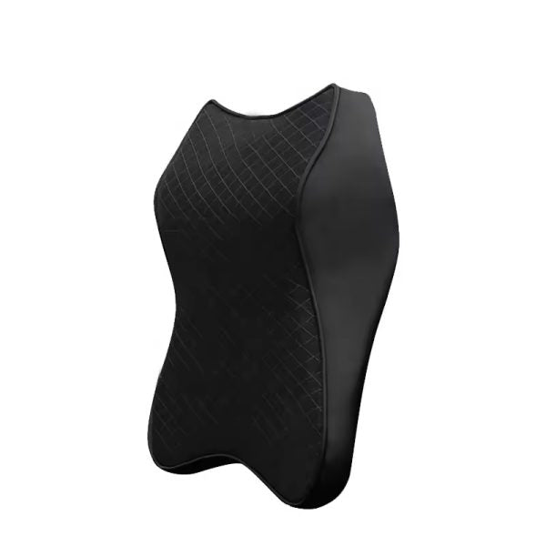 Pu Leather Car Neck Pillow Memory Foam Headrest Car Seat Neck Pillow Waist Back Rest Cushion