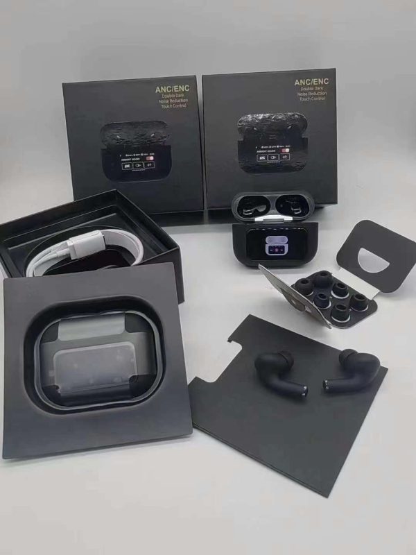 A9 Pro Anc/enc Wireless Earbuds  | Airpods Pro - Airpods pro 2 | Double Dark Noise Reduction (black)
