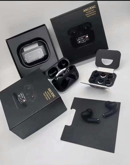 A9 Pro Anc/enc Wireless Earbuds  | Airpods Pro - Airpods pro 2 | Double Dark Noise Reduction (black)
