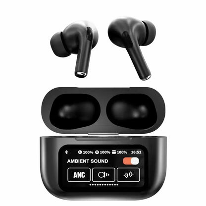 A9 Pro Anc/enc Wireless Earbuds  | Airpods Pro - Airpods pro 2 | Double Dark Noise Reduction (black)