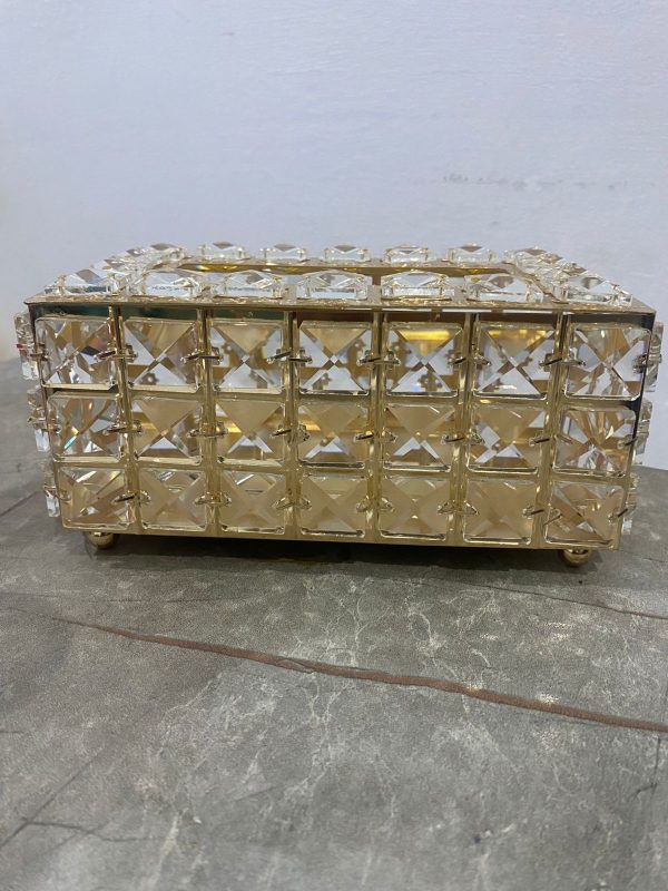 Tissue Holders Rectangular Crystal Tissue Box Cover Decorative