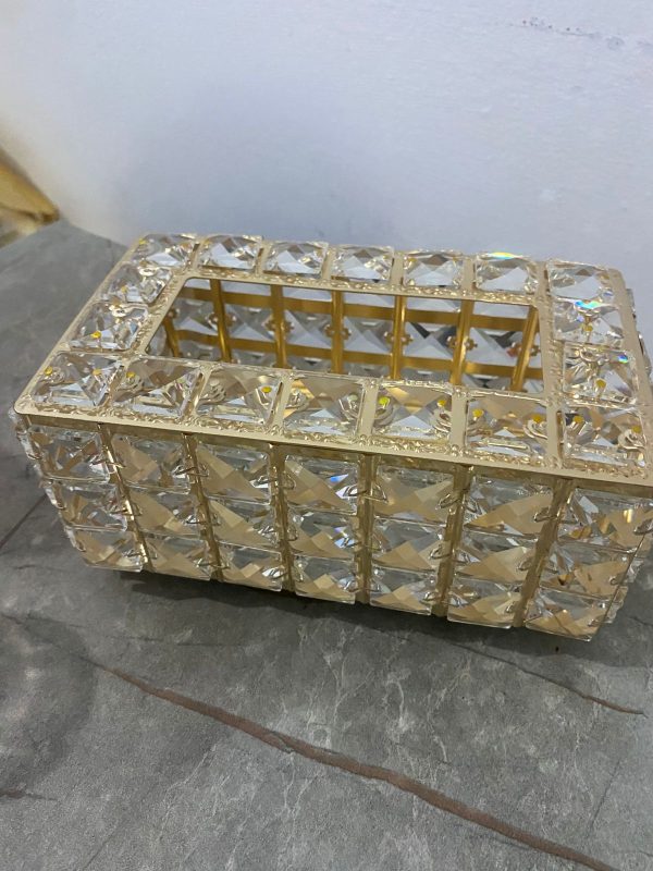 Tissue Holders Rectangular Crystal Tissue Box Cover Decorative
