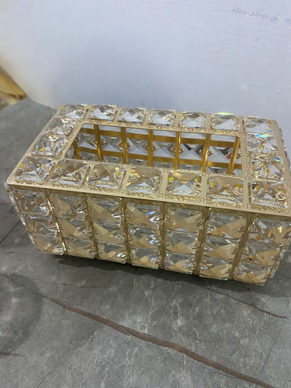 Tissue Holders Rectangular Crystal Tissue Box Cover Decorative
