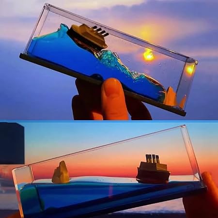 Titanic Cruise Ship & Iceberg Fluid Liquid Wave  | Satisfying Mind Calming