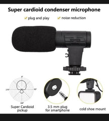 Mobile Vlogging Kit Video Making kit, with tripod stand, Microphone, Led Light, Mobile Holder ALL IN ONE VLOGGING Kit Tripod Shoot Video Making Vlogging Kit Tripod with Remote
